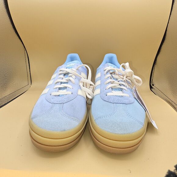 adidas Gazelle Sky Blue and White Sneakers - Picture 3 of 9